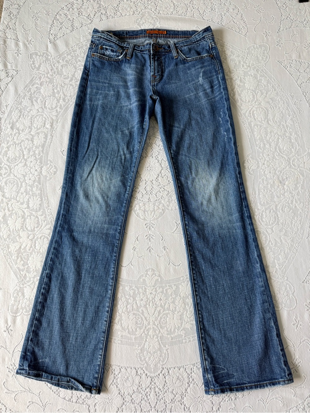 Vigoss Juniors low rise Flare distressed Jeans size 9 long
